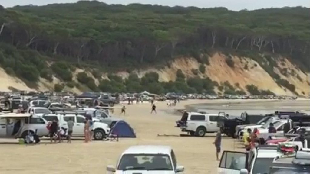 Rainbow Beach and Double Island Point were overrun by 4WD enthusiasts at the weekend with a big swell from Cyclone Winston the main attraction. Rainbow Beach and Double Island Point were overrun by 4WD enthusiasts at the weekend with a big swell from Cyclone Winston the main attraction.